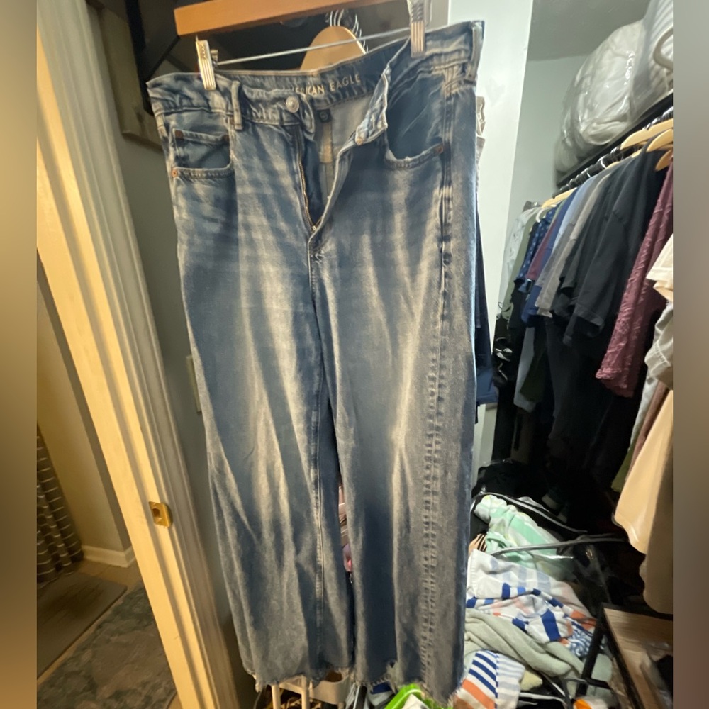 American Eagle Outfitters Women's Dreamy Drape Ultra-Wide Leg Jeans